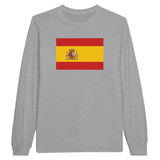 T-shirt à manches longues Drapeau de l'Espagne - Pixelforma 