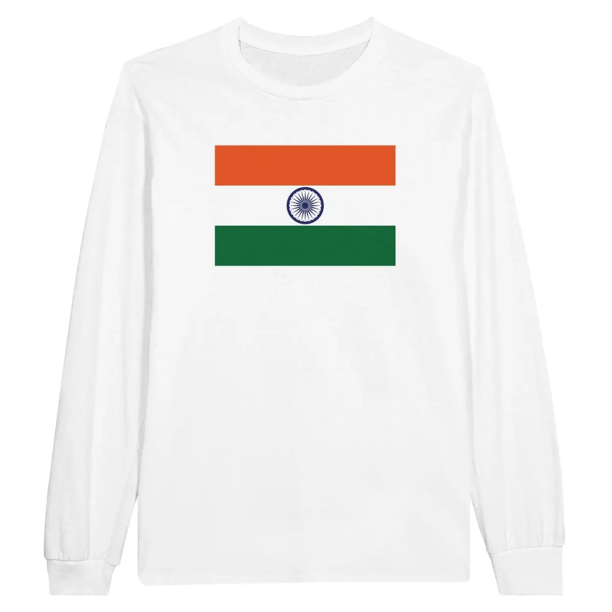 T-shirt à manches longues Drapeau de l'Inde - Pixelforma 