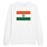 T-shirt à manches longues Drapeau de l'Inde - Pixelforma 