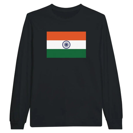 T-shirt à manches longues Drapeau de l'Inde - Pixelforma 