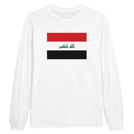 T-shirt à manches longues Drapeau de l'Irak - Pixelforma 