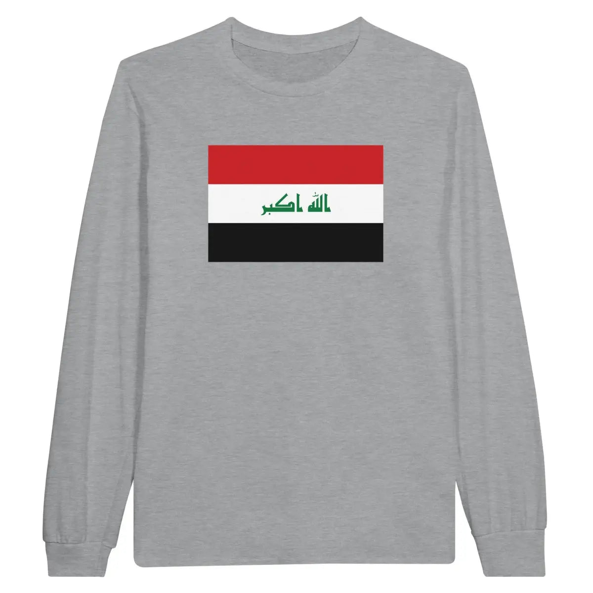 T-shirt à manches longues Drapeau de l'Irak - Pixelforma 