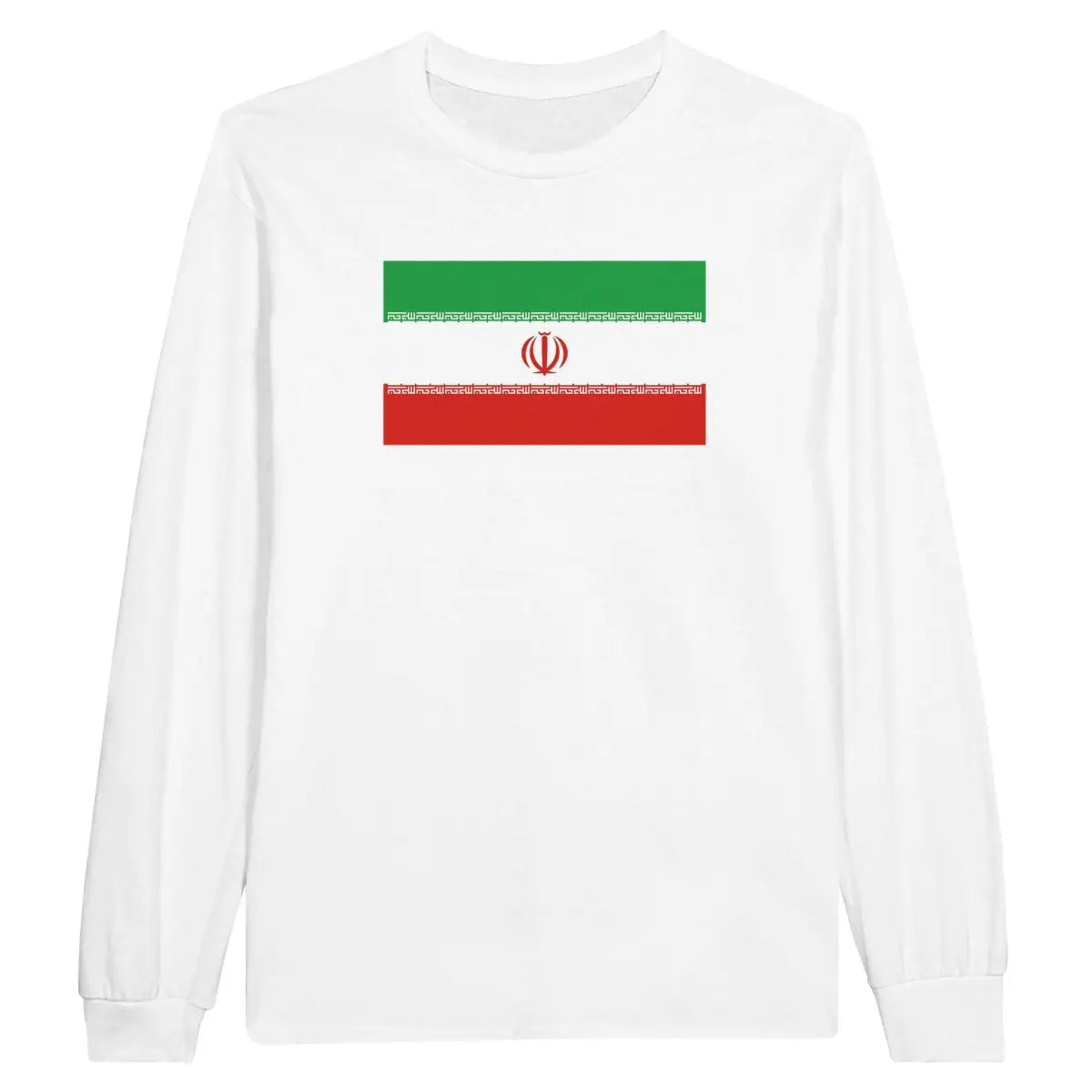 T-shirt à manches longues Drapeau de l'Iran - Pixelforma 