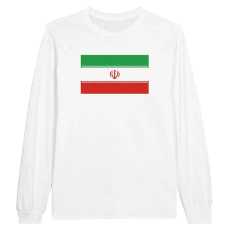 T-shirt à manches longues Drapeau de l'Iran - Pixelforma 