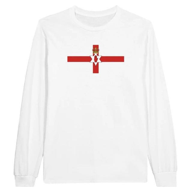 T-shirt à manches longues Drapeau de l'Irlande du Nord - Pixelforma 