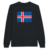 T-shirt à manches longues Drapeau de l'Islande - Pixelforma 