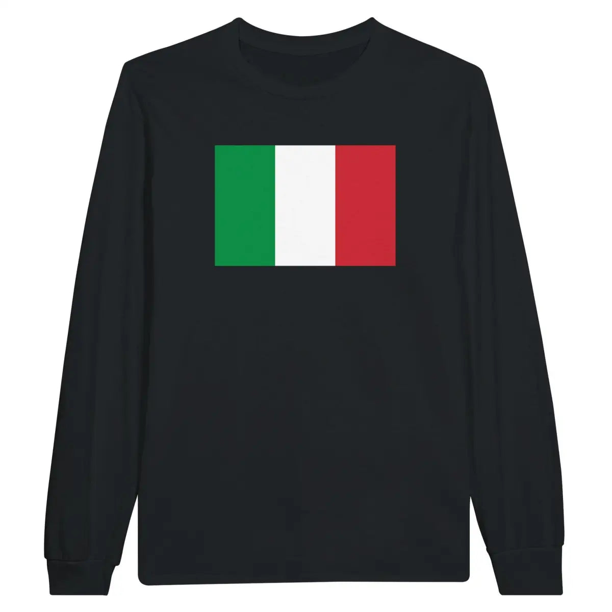 T-shirt à manches longues Drapeau de l'Italie - Pixelforma 