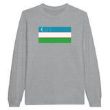 T-shirt à manches longues Drapeau de l'Ouzbékistan - Pixelforma 