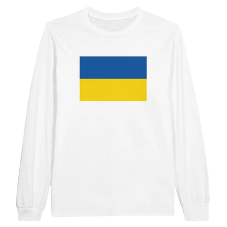 T-shirt à manches longues Drapeau de l'Ukraine - Pixelforma 