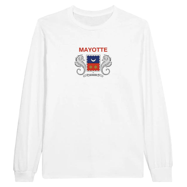 T-shirt à manches longues Drapeau de Mayotte - Pixelforma 