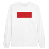 T-shirt à manches longues Drapeau de Monaco - Pixelforma 