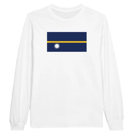 T-shirt à manches longues Drapeau de Nauru - Pixelforma 