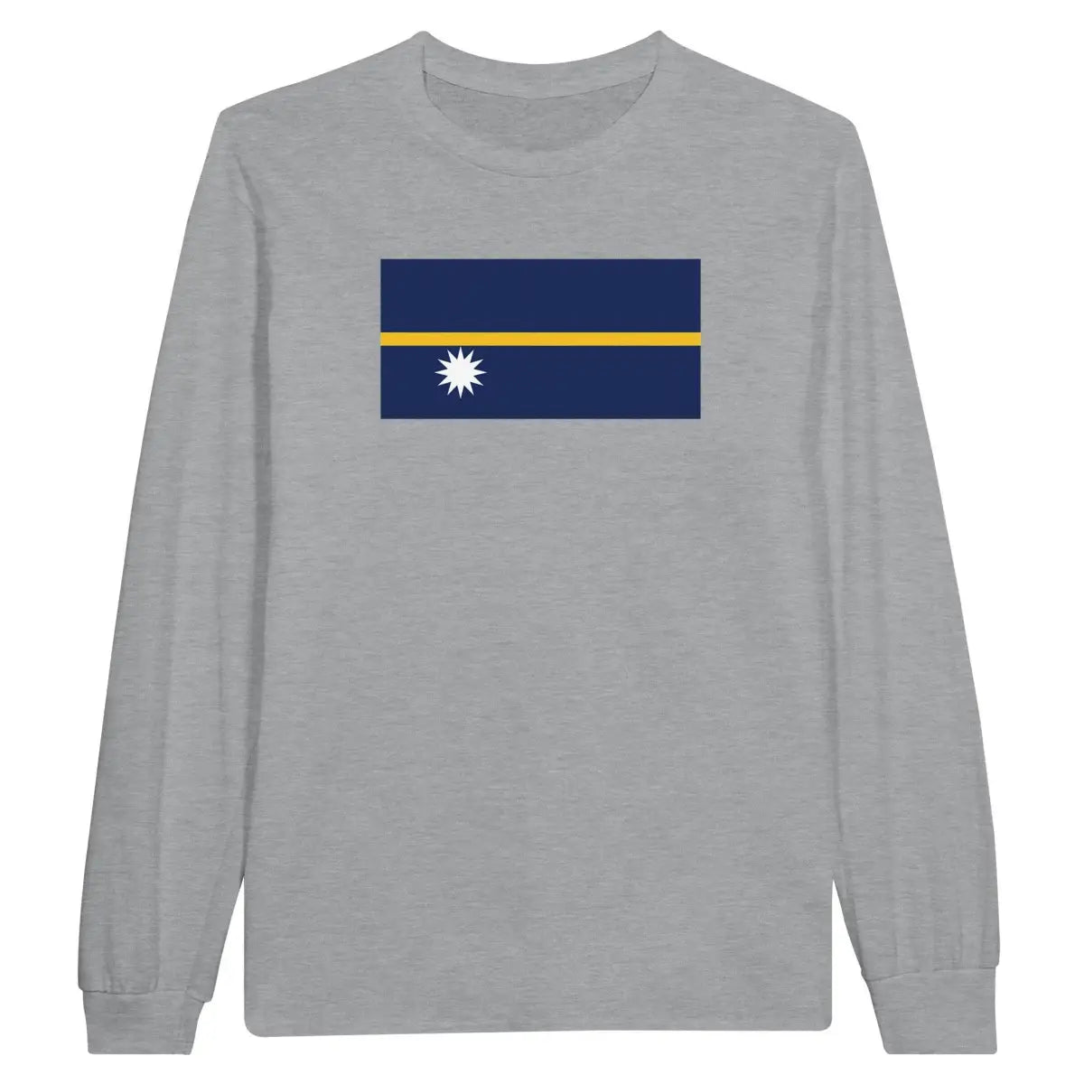 T-shirt à manches longues Drapeau de Nauru - Pixelforma 