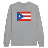 T-shirt à manches longues Drapeau de Porto Rico - Pixelforma 