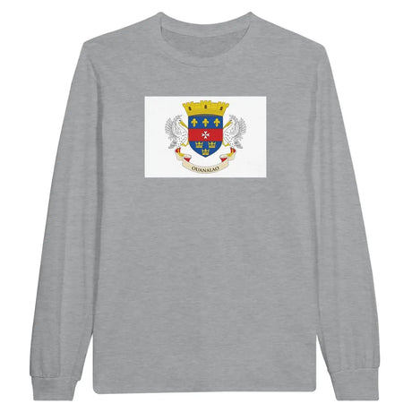 T-shirt à manches longues Drapeau de Saint-Barthélemy - Pixelforma 