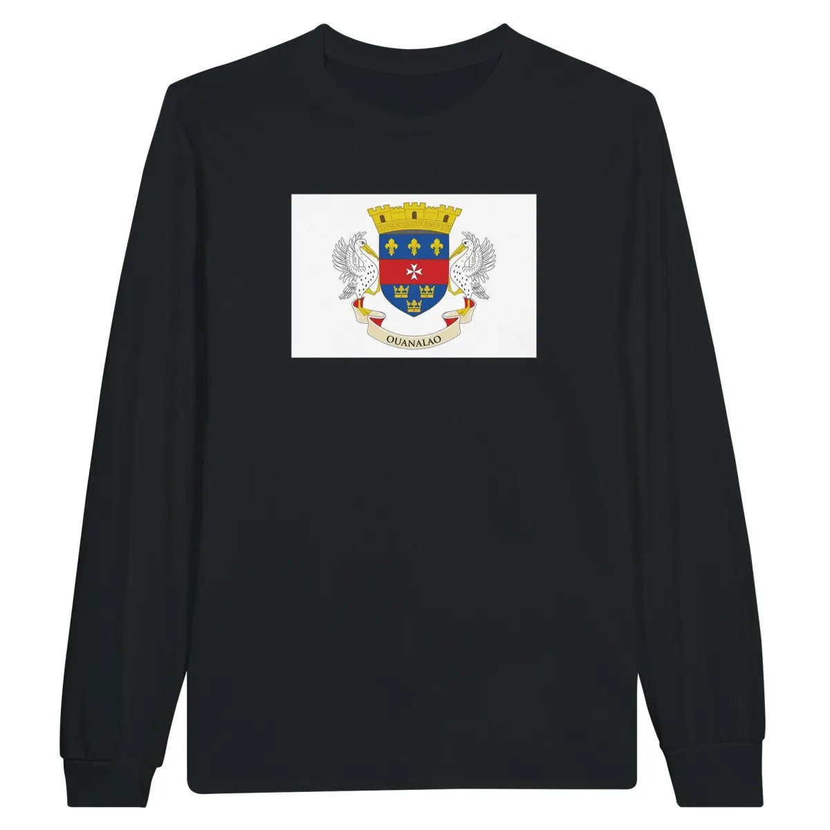 T-shirt à manches longues Drapeau de Saint-Barthélemy - Pixelforma 