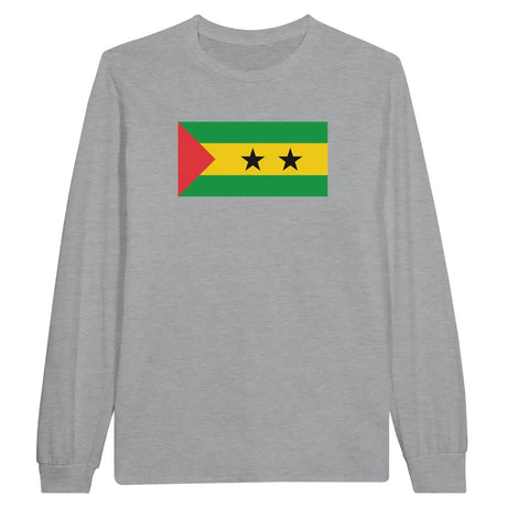 T-shirt à manches longues Drapeau de Sao Tomé-et-Principe - Pixelforma 