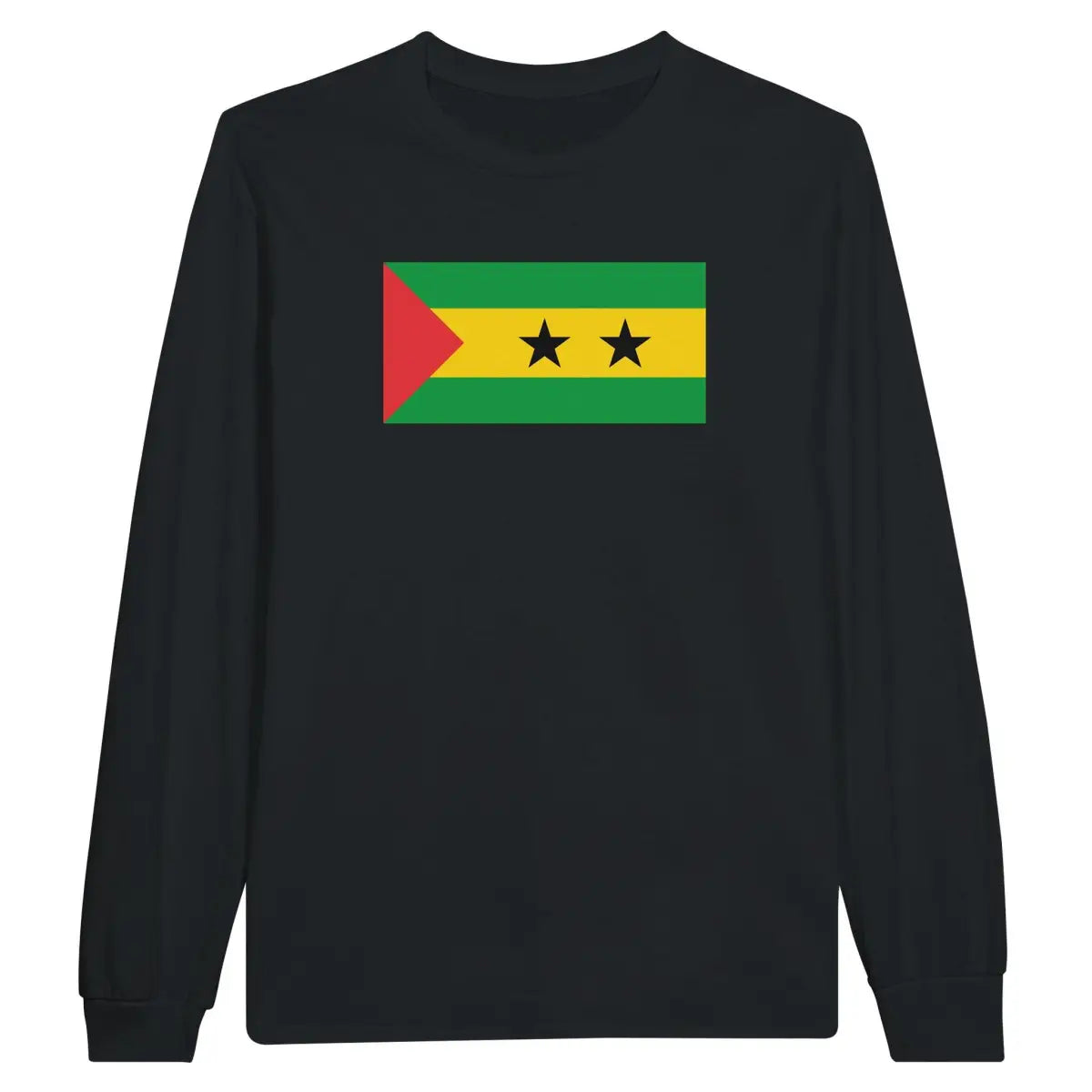 T-shirt à manches longues Drapeau de Sao Tomé-et-Principe - Pixelforma 