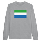 T-shirt à manches longues Drapeau de Sierra Leone - Pixelforma 