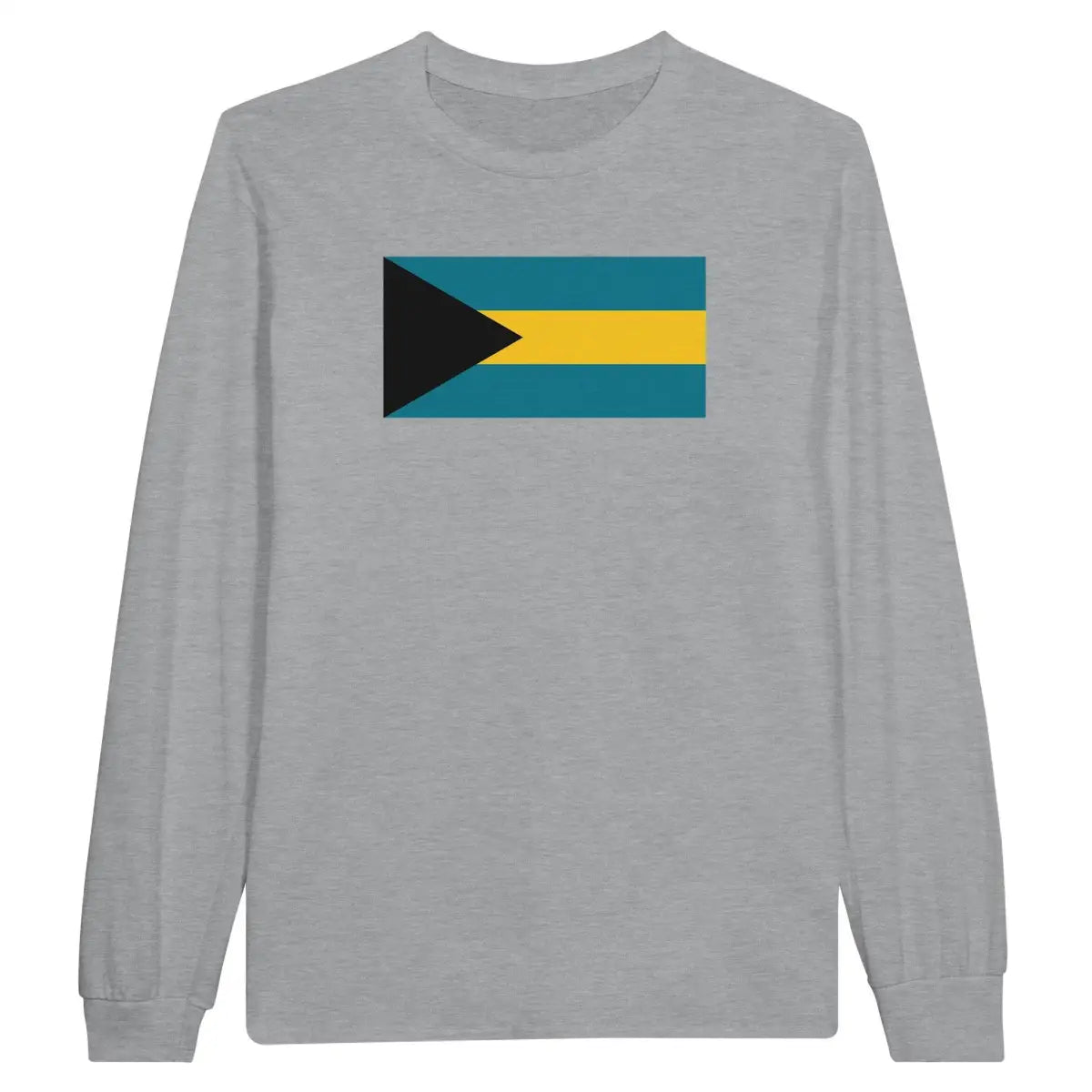 T-shirt à manches longues Drapeau des Bahamas - Pixelforma 