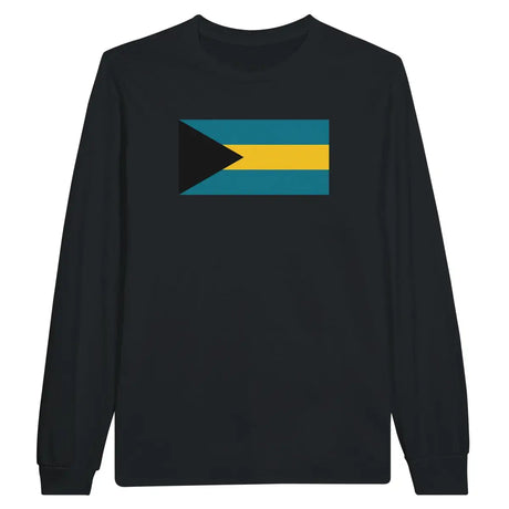 T-shirt à manches longues Drapeau des Bahamas - Pixelforma 