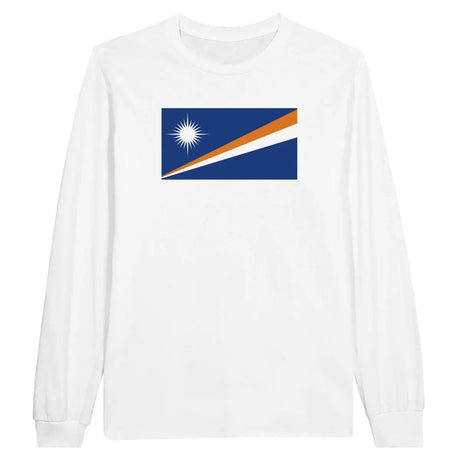 T-shirt à manches longues Drapeau des Îles Marshall - Pixelforma 