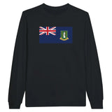 T-shirt à manches longues Drapeau des îles Vierges britanniques - Pixelforma 