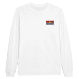 T-shirt à manches longues Drapeau des Kiribati en broderie - Pixelforma 