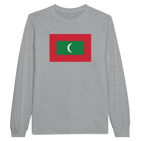 T-shirt à manches longues Drapeau des Maldives - Pixelforma 