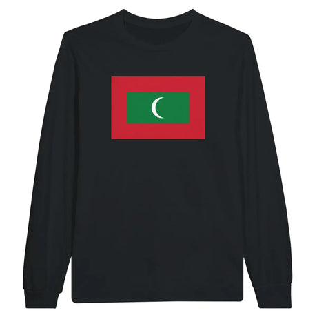 T-shirt à manches longues Drapeau des Maldives - Pixelforma 