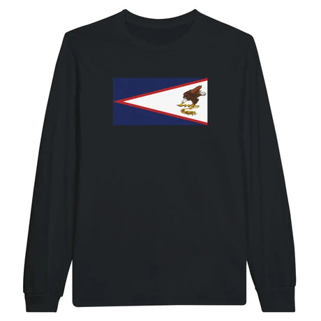 T-shirt à manches longues Drapeau des Samoa américaines - Pixelforma 