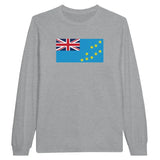 T-shirt à manches longues Drapeau des Tuvalu - Pixelforma 