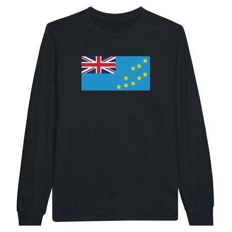 T-shirt à manches longues Drapeau des Tuvalu - Pixelforma 