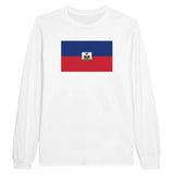 T-shirt à manches longues Drapeau d'Haïti - Pixelforma 