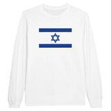 T-shirt à manches longues Drapeau d'Israël - Pixelforma 