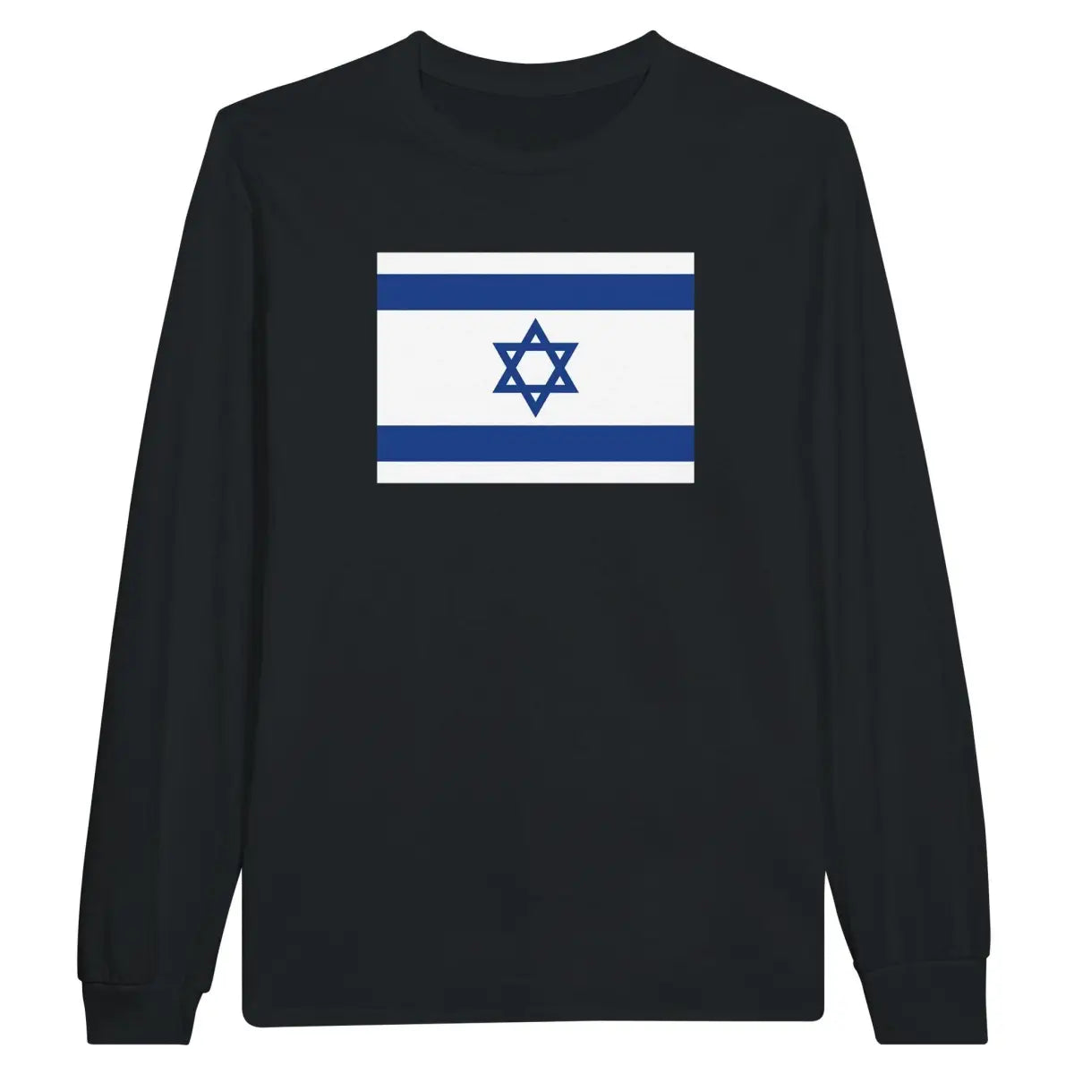 T-shirt à manches longues Drapeau d'Israël - Pixelforma 