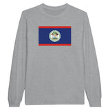 T-shirt à manches longues Drapeau du Belize - Pixelforma 