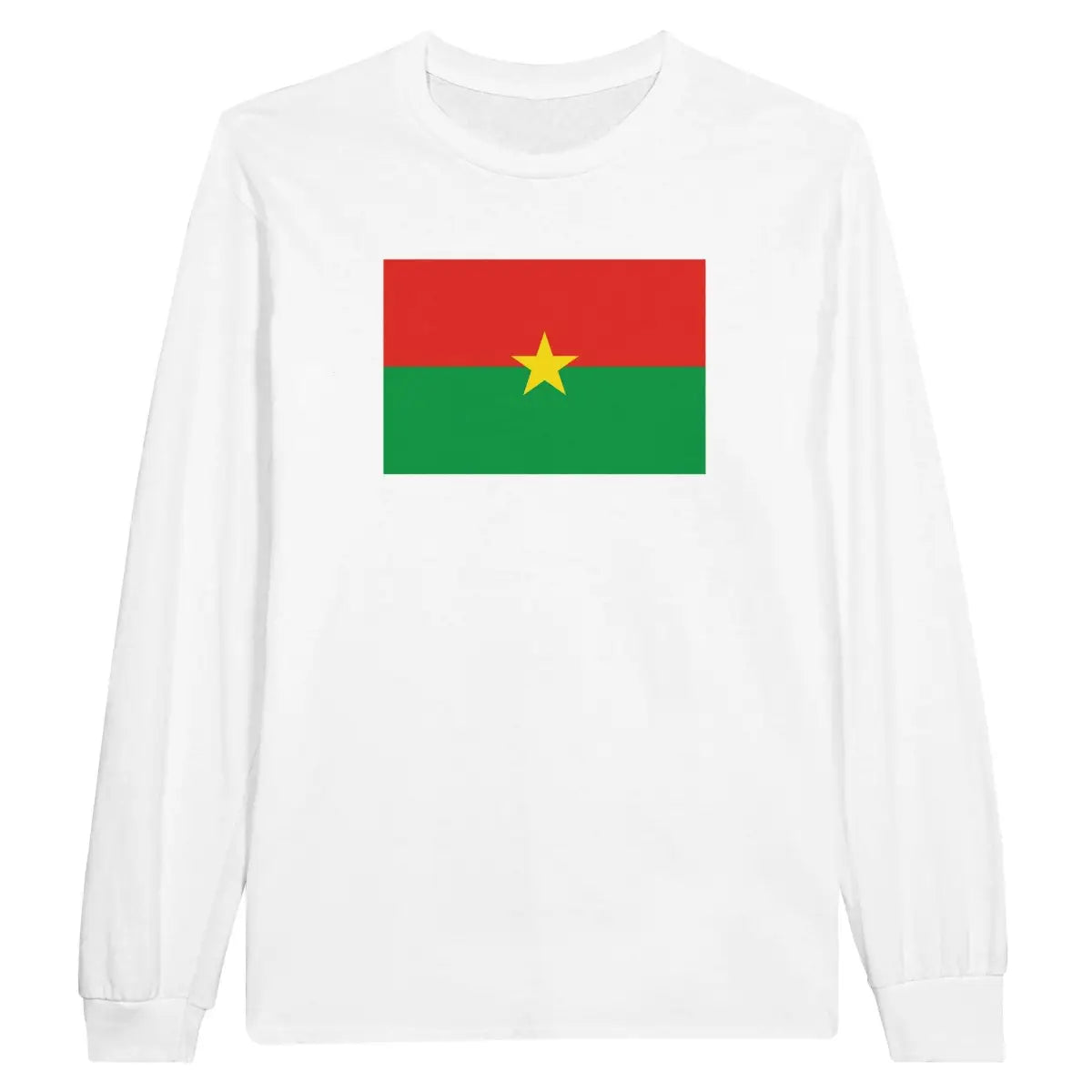 T-shirt à manches longues Drapeau du Burkina Faso - Pixelforma 