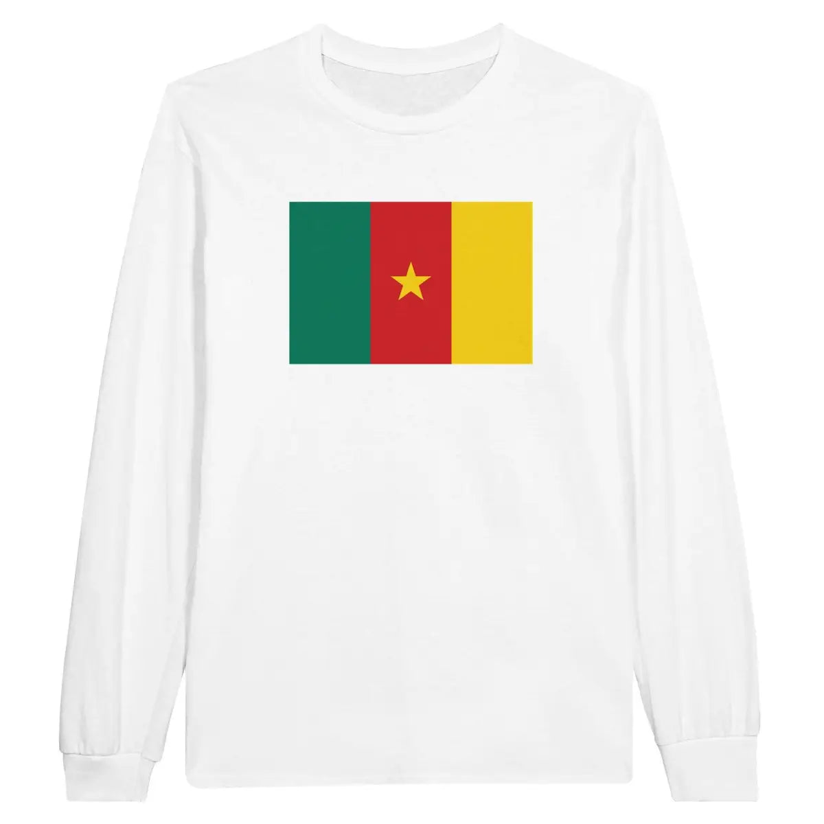 T-shirt à manches longues Drapeau du Cameroun - Pixelforma 