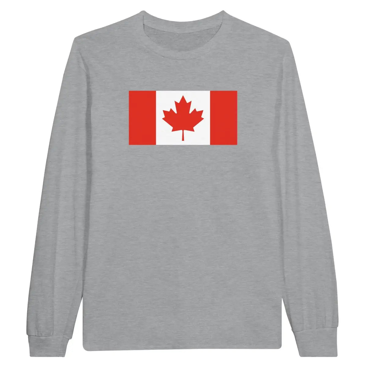 T-shirt à manches longues Drapeau du Canada - Pixelforma 