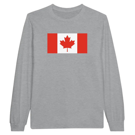 T-shirt à manches longues Drapeau du Canada - Pixelforma 