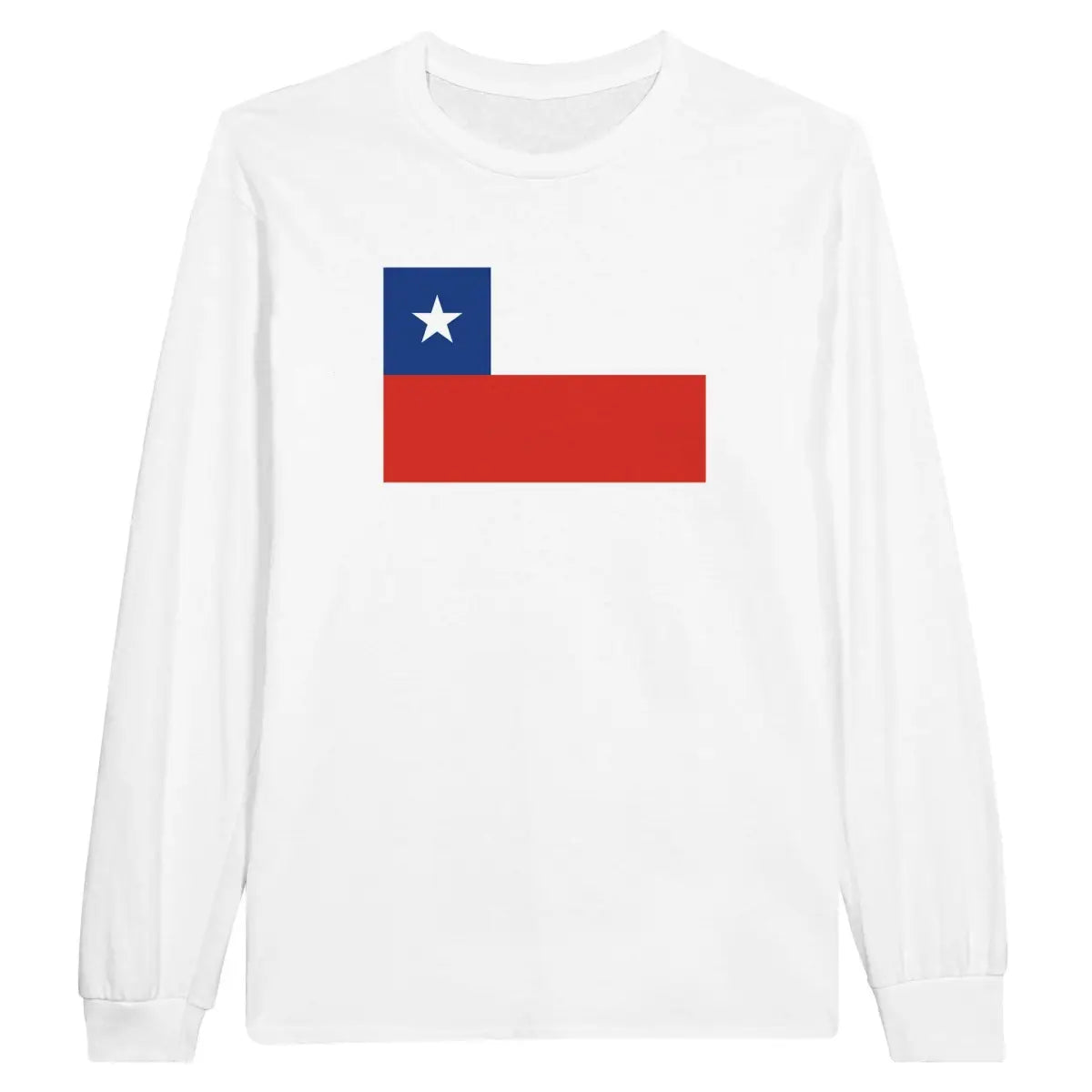 T-shirt à manches longues Drapeau du Chili - Pixelforma 