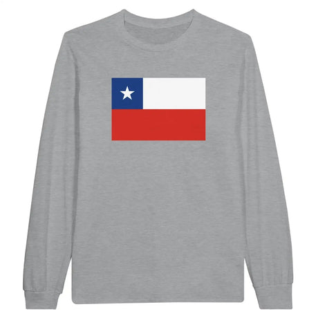 T-shirt à manches longues Drapeau du Chili - Pixelforma 