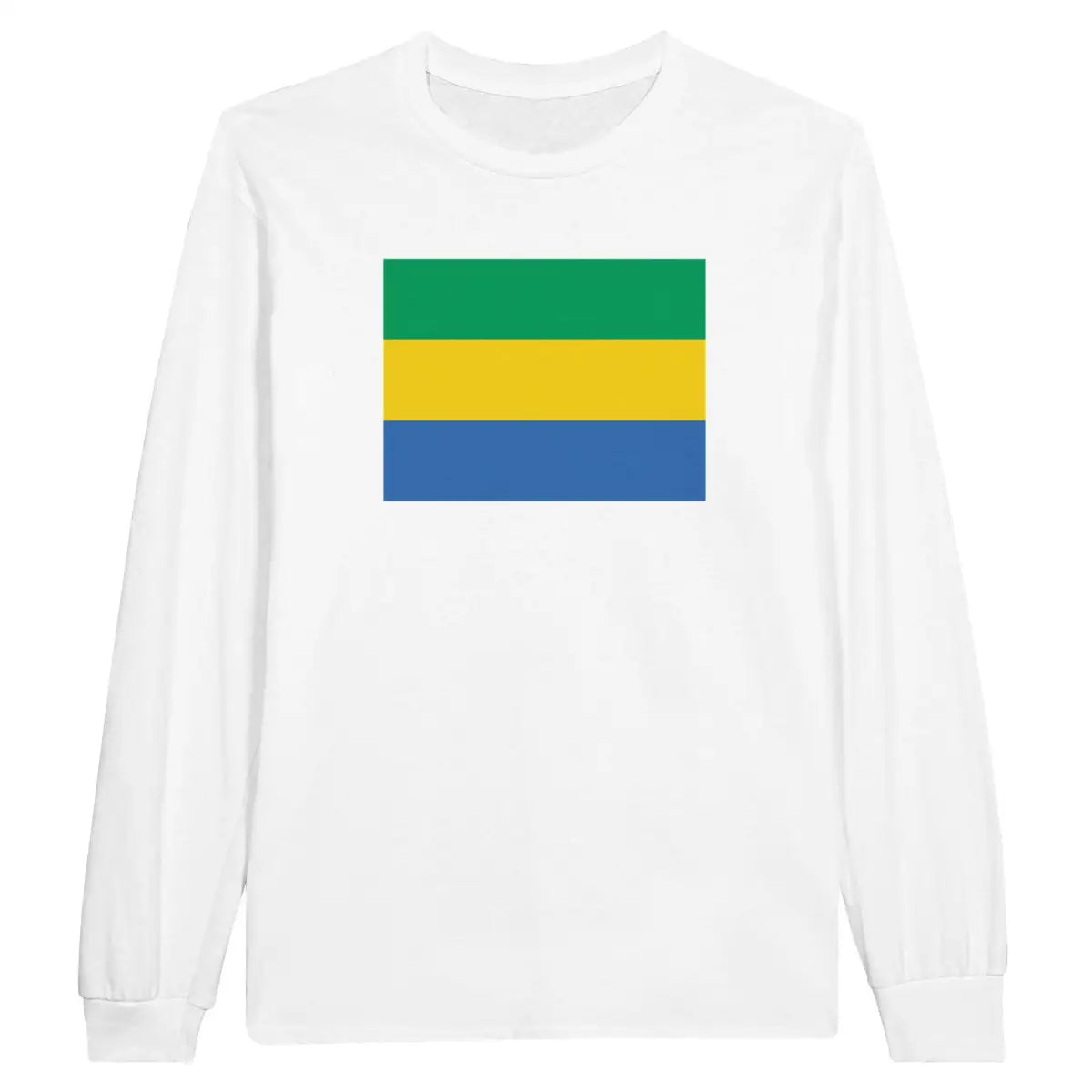 T-shirt à manches longues Drapeau du Gabon - Pixelforma 