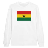 T-shirt à manches longues Drapeau du Ghana - Pixelforma 