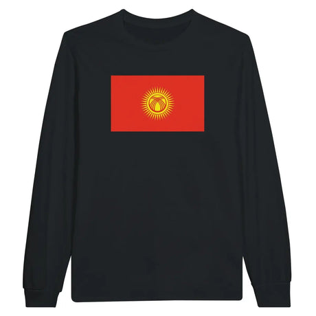 T-shirt à manches longues Drapeau du Kirghizistan - Pixelforma 