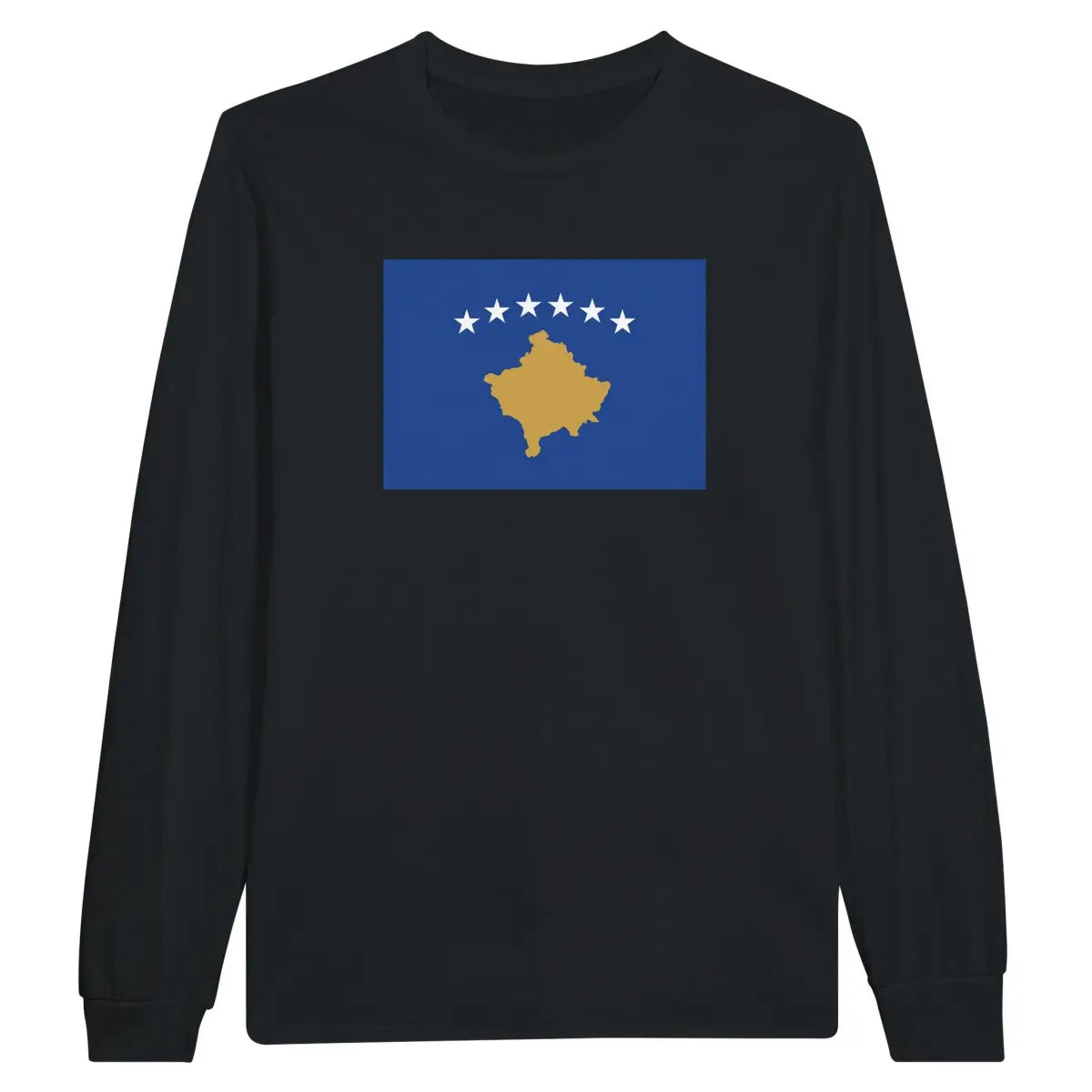 T-shirt à manches longues Drapeau du Kosovo - Pixelforma 