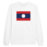 T-shirt à manches longues Drapeau du Laos - Pixelforma 