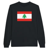 T-shirt à manches longues drapeau du liban - pixelformaflag