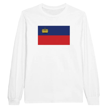 T-shirt à manches longues Drapeau du Liechtenstein - Pixelforma 